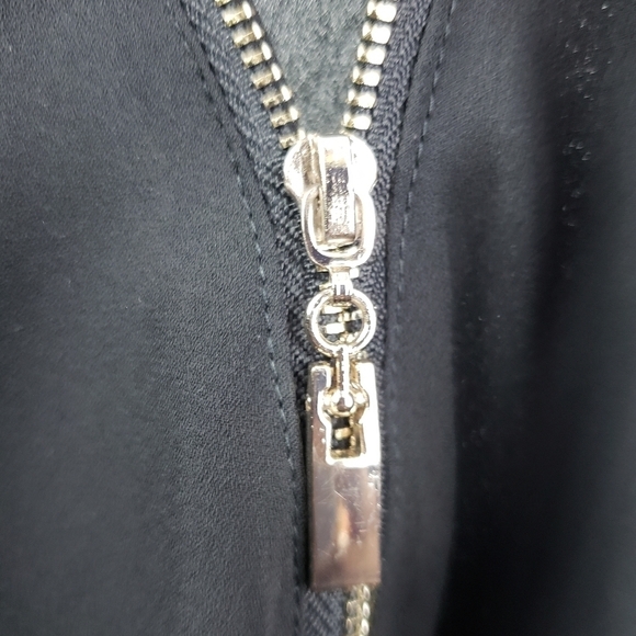 Cato‎ Black With Golden Zipper Detail Around small Cap Sleeve - Picture 2 of 5